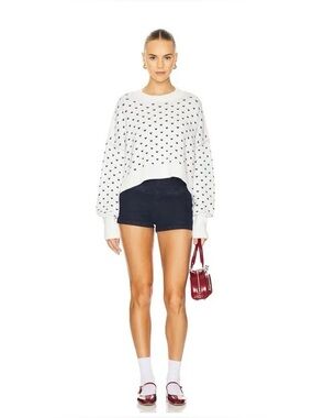 Free People Pattern Easy Street Crop Sweater, Size S